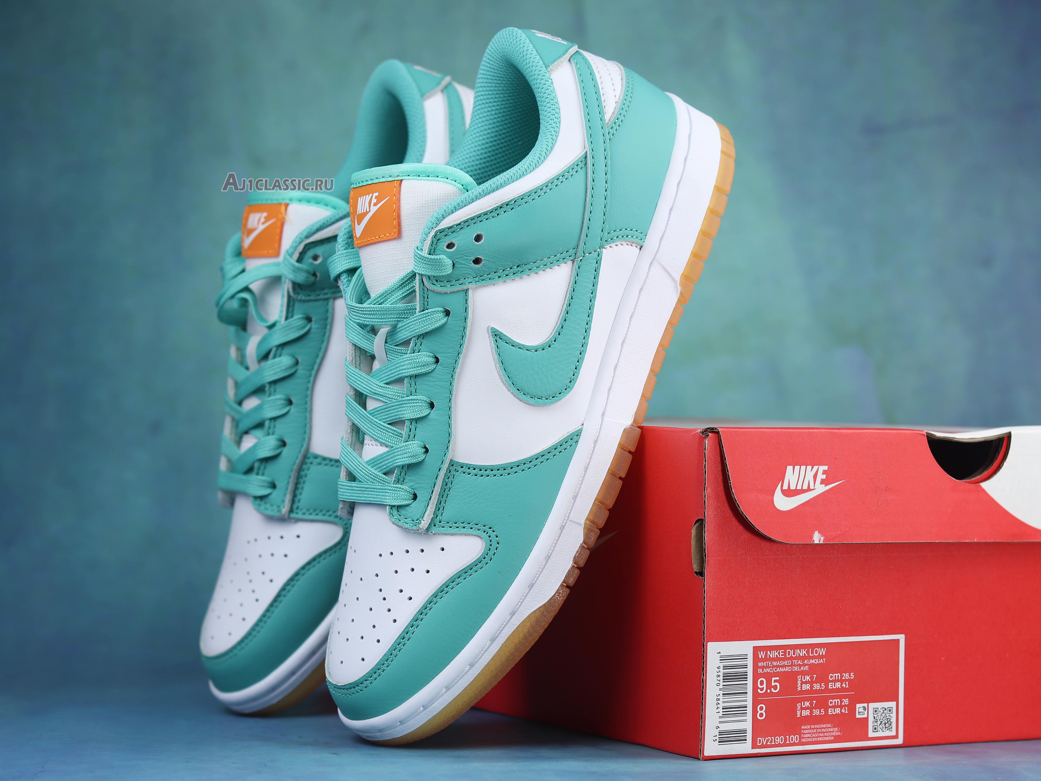 Nike Dunk Low Miami Dolphins DV2190-100 White/Washed Teal/Kumquat Sneakers
