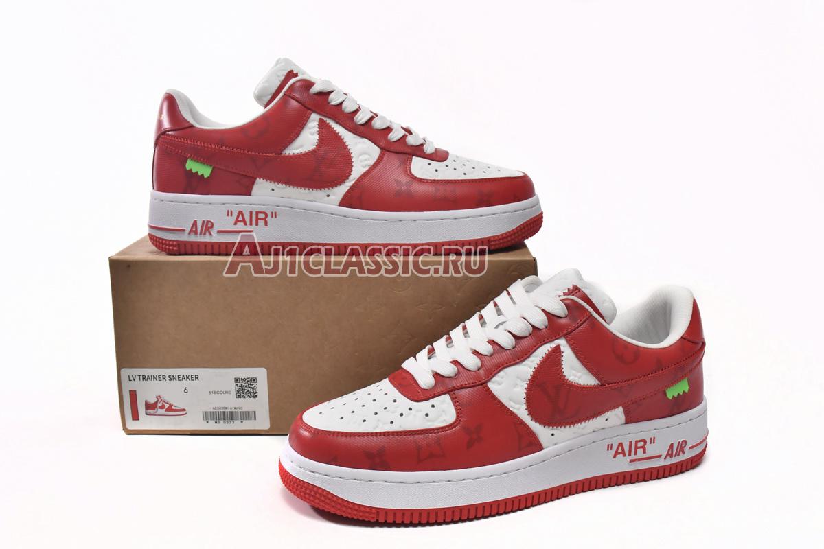 Louis Vuitton x Nike Air Force 1 Low White Comet Red MS0232 White/Comet Red Sneakers