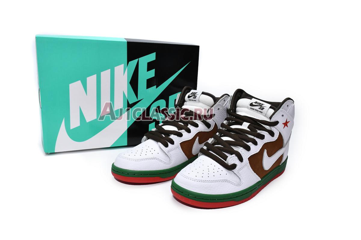 Nike Dunk High SB Cali 313171-201 Pecan/White Sneakers