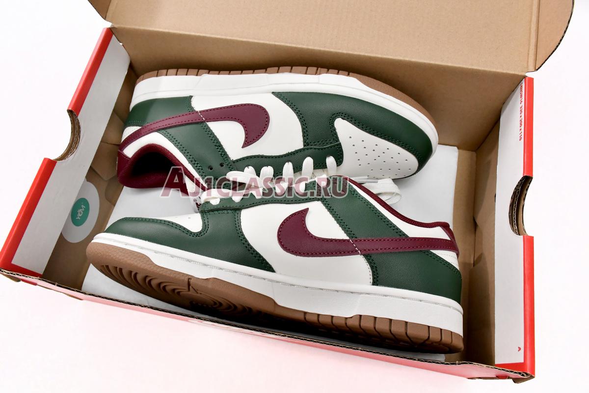 Nike Dunk Low Gorge Green Team Red FB7160-161 Gorge Green/White/Team Red/Gum Medium Brown Sneakers