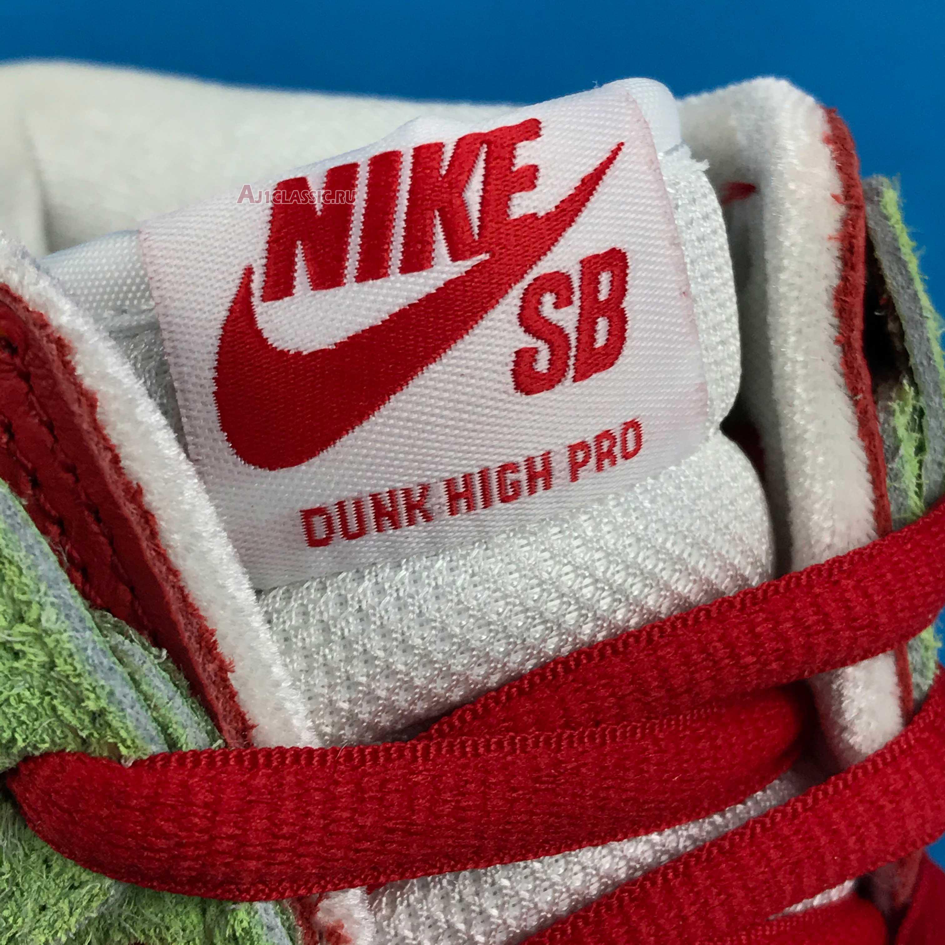 Nike Dunk High SB Strawberry Cough CW7093-600 University Red/Spinach Green/Magic Ember Sneakers