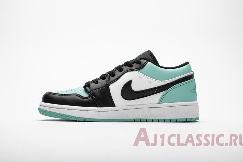Air Jordan 1 Low Emerald Rise 553558-117 White/Emerald Rise-Black Sneakers