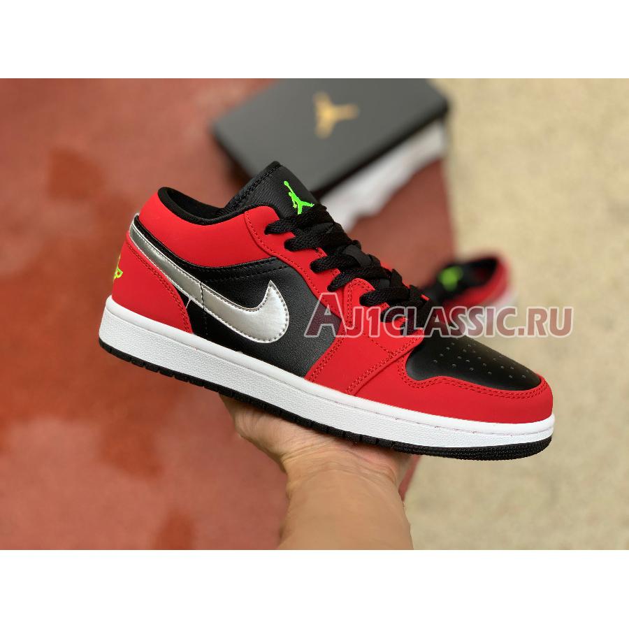 Air Jordan 1 Low Gym Red Green Pulse 553558-036 Black/Green Pulse-Gym Red Sneakers