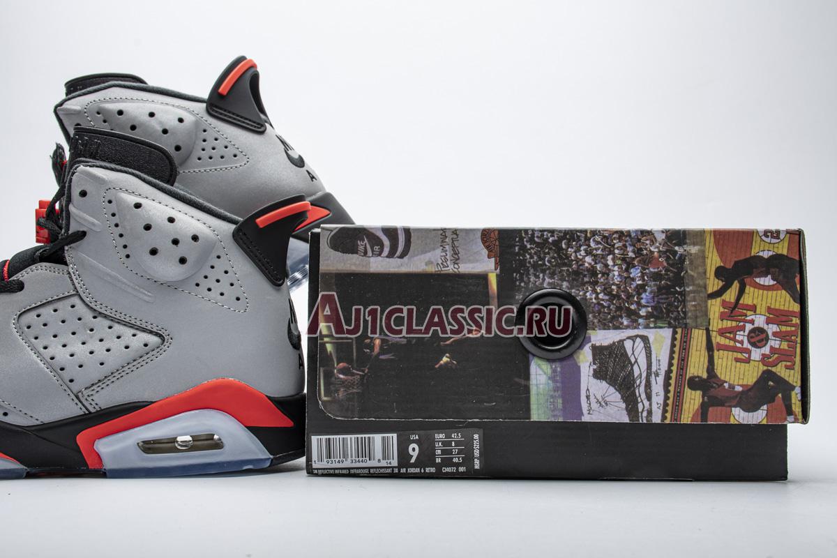 Air Jordan 6 Retro SP Reflections Of A Champion CI4072-001 Reflect Silver/Infrared-Black Sneakers