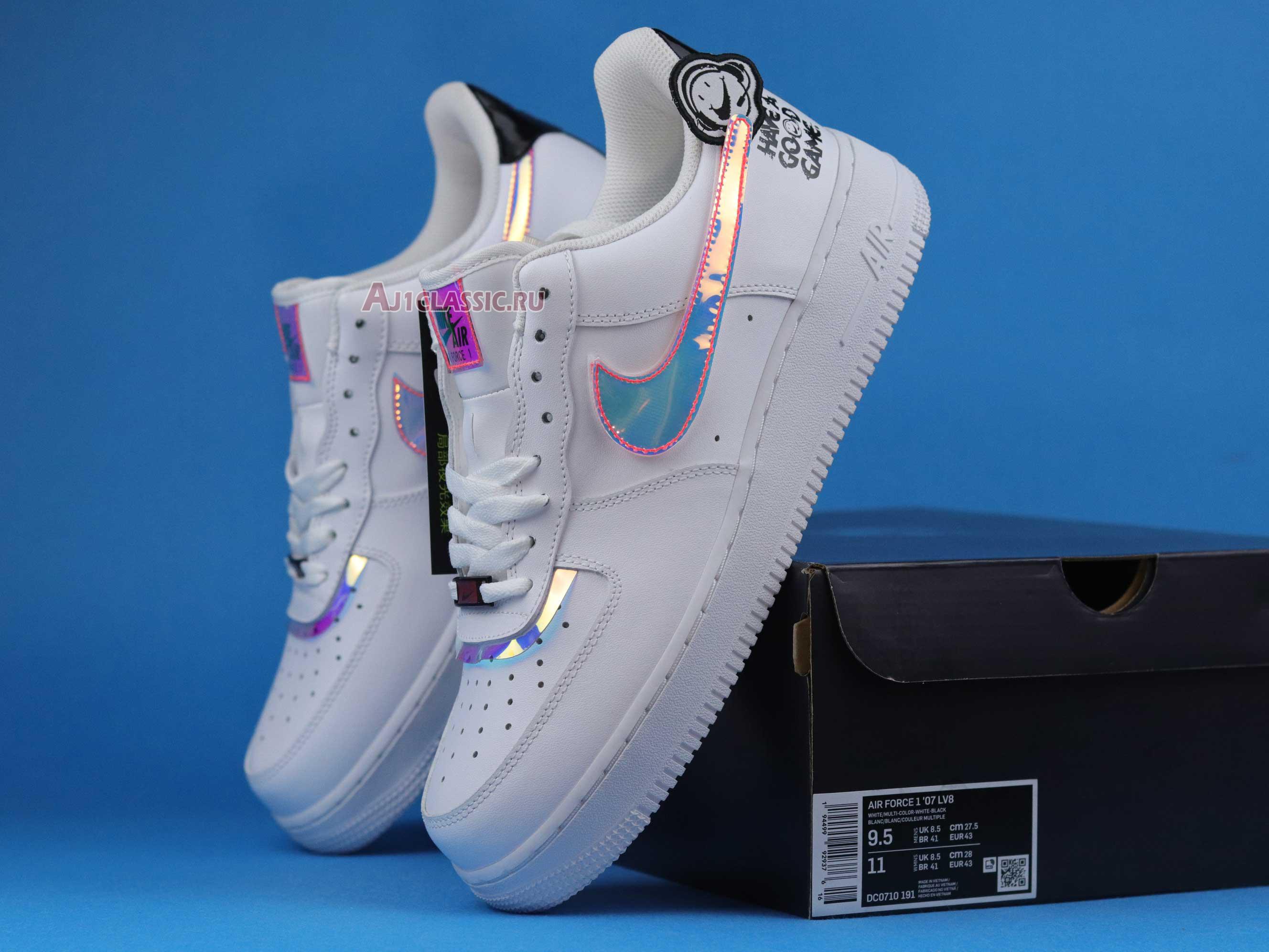 Nike Air Force 1 07 LV8 Have a Good Game DC0710-191 White/Multi-Color/White/Black Sneakers