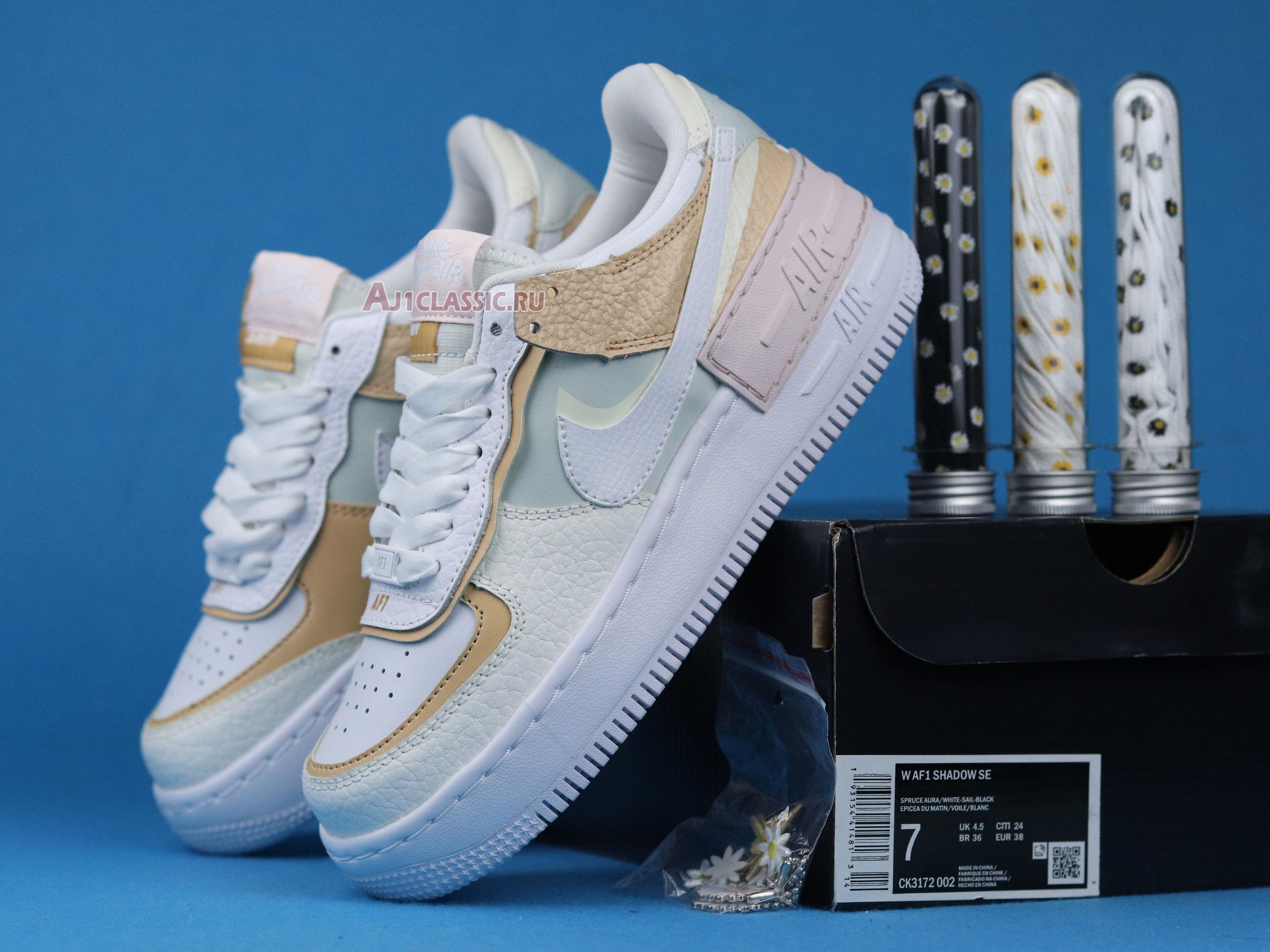 Nike Wmns Air Force 1 Low Shadow SE Spruce Aura CK3172-002 Spruce Aura/Sail/Black/White Sneakers