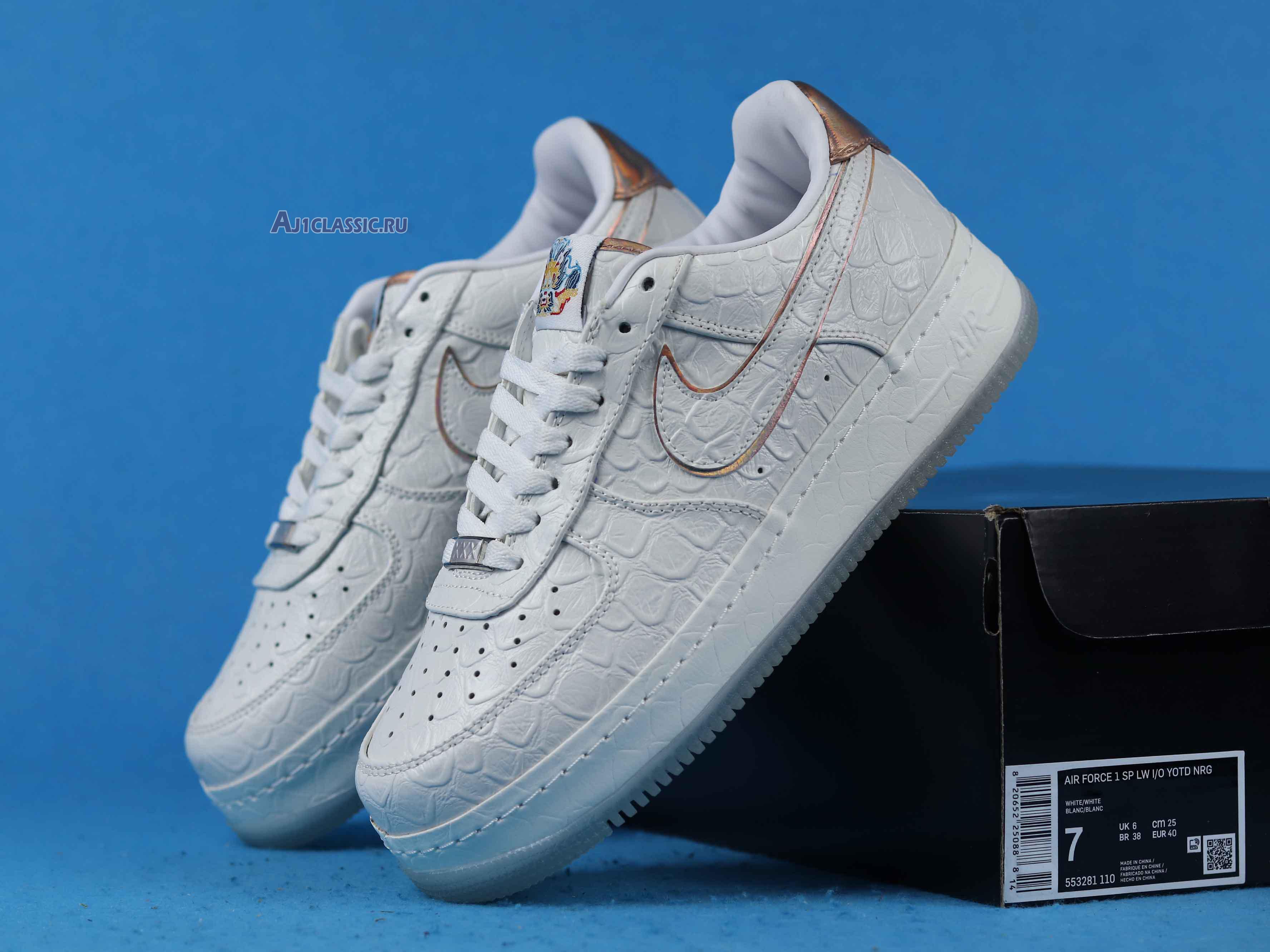 Nike Air Force 1 Sp Low I/O Nrg White Dragon 553281-110 White/White/Gold Sneakers