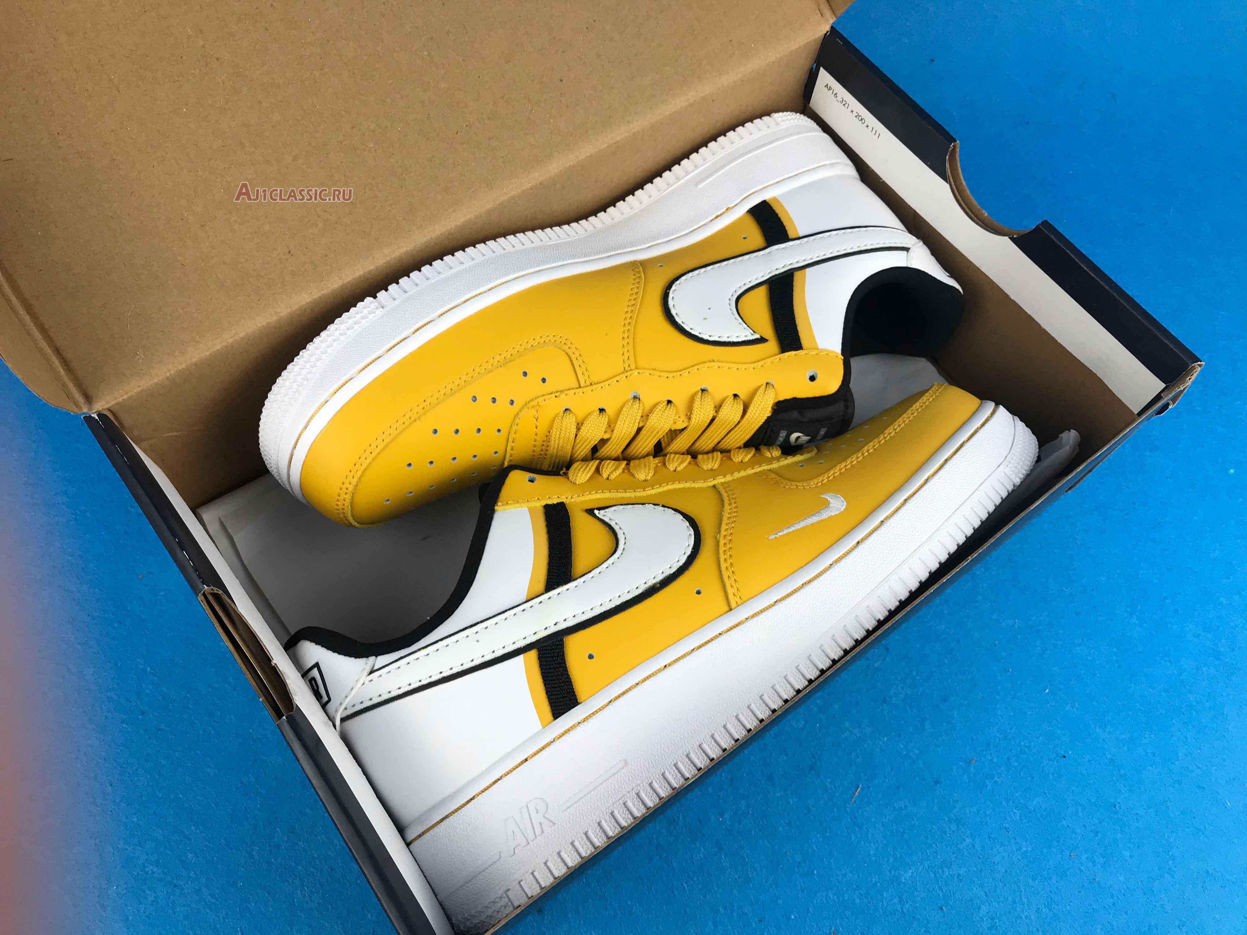 Nike Air Force 1 07 LV8 Yellow CI0061-700 Yellow/White/Black Sneakers