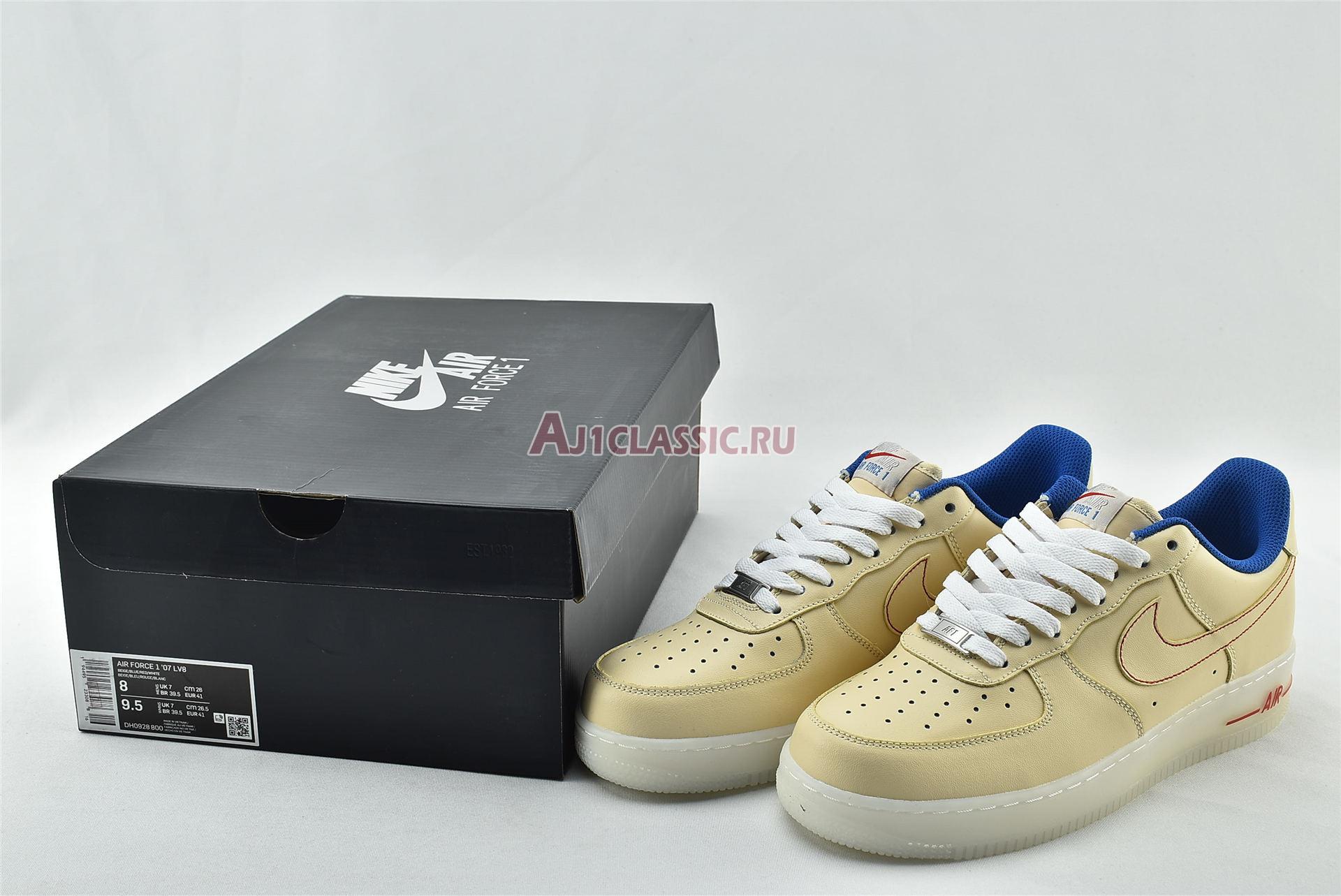 Nike Air Force 1 Low 07 LV8 Ice Sole DH0928-800 Guava Ice/Guava Ice/Game Royal Sneakers