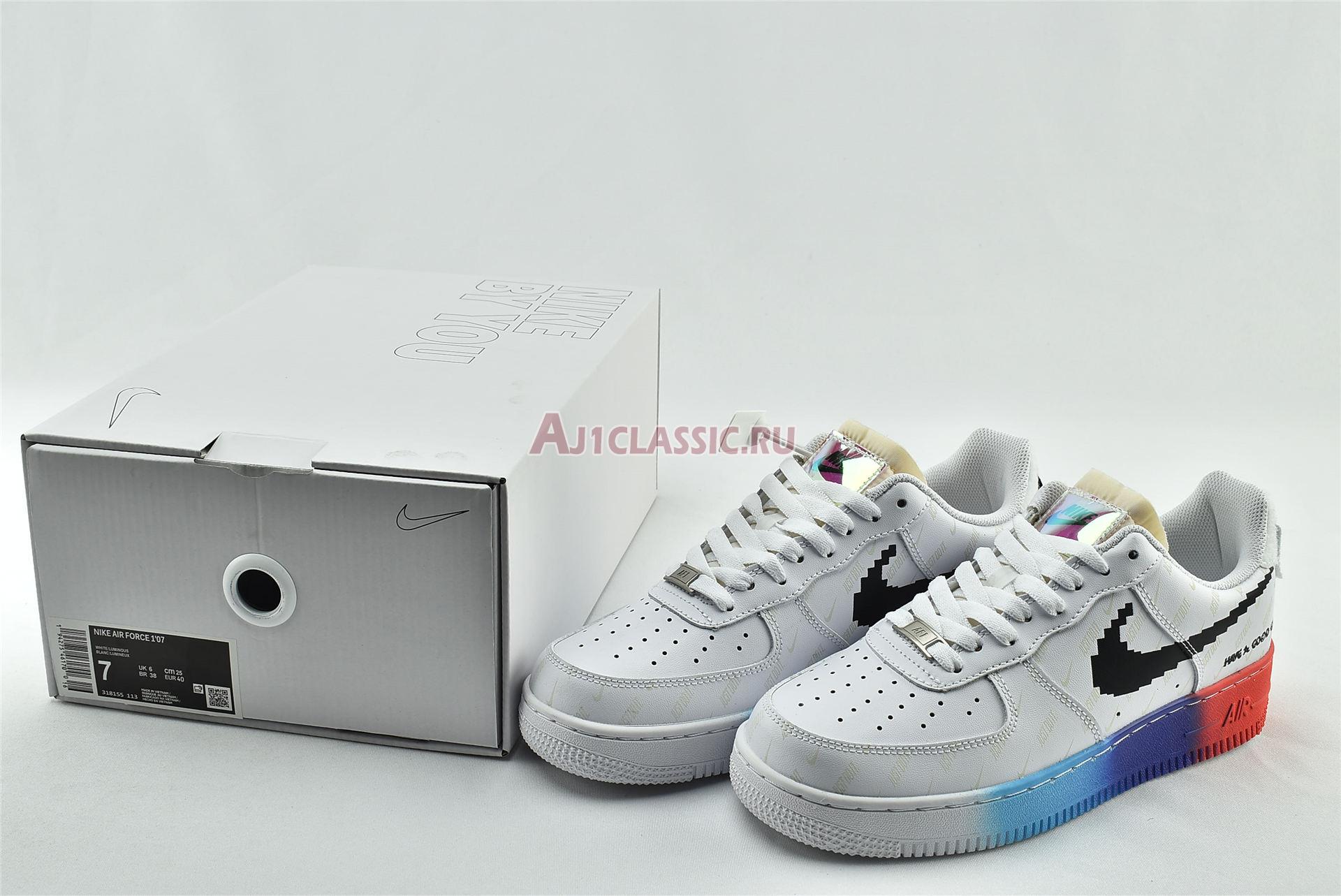 Nike Air Force 1 Low Have A Good Game 318155-113 White/White/Bright Crimson/Black Sneakers