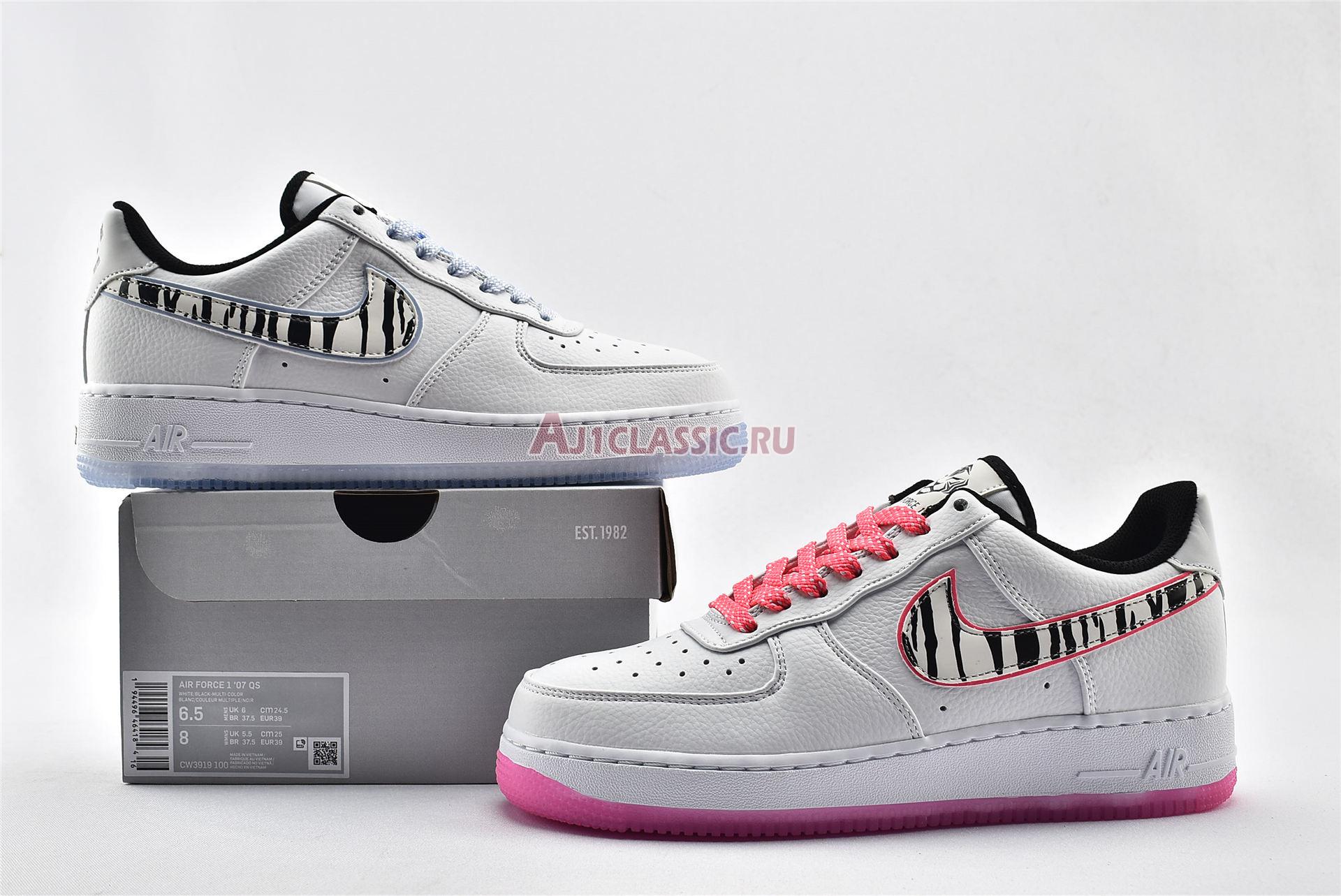 Nike Air Force 1 Low South Korea CW3919-100 White/Black/Multi-Color Sneakers