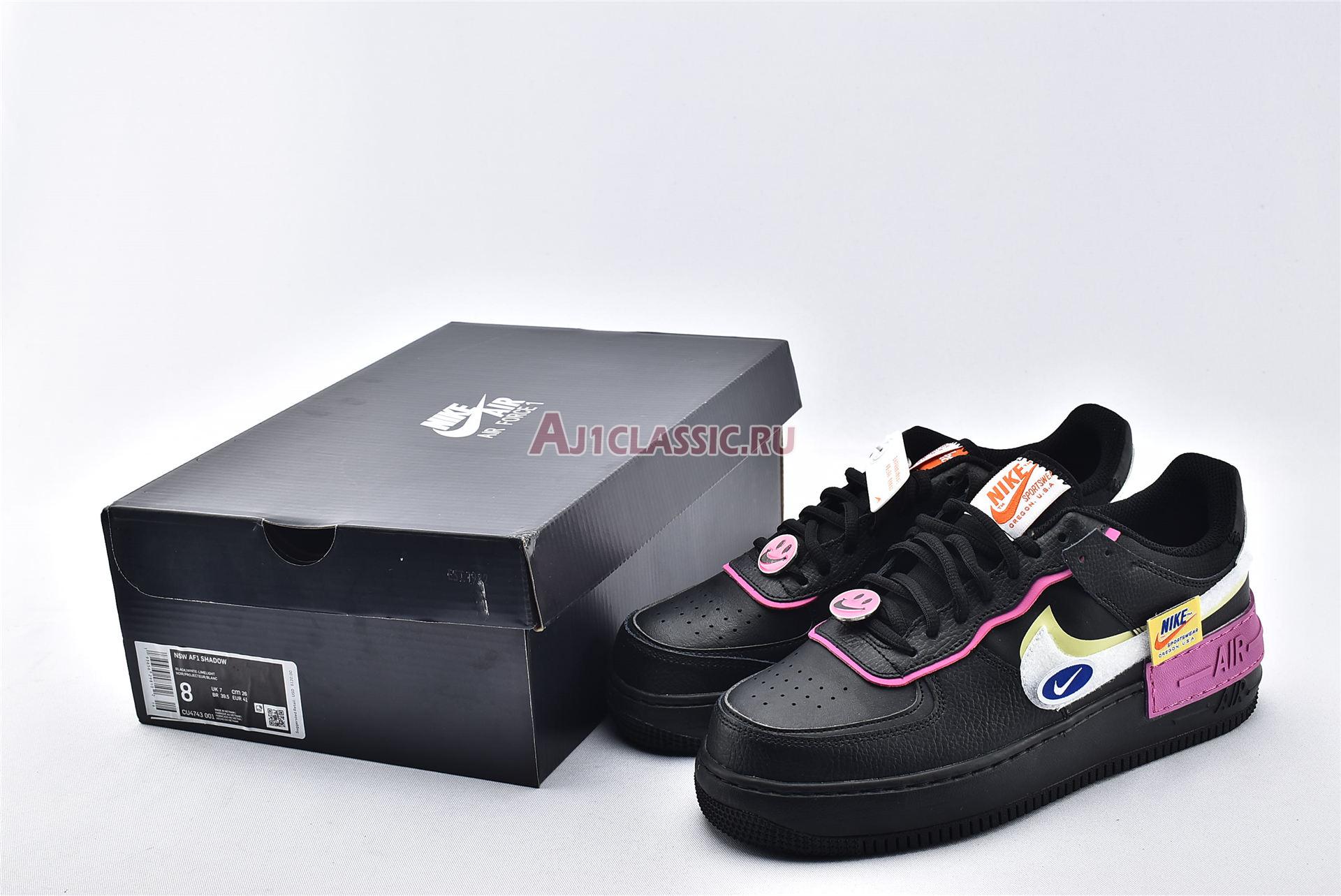 Nike Wmns Air Force 1 Shadow Cosmic Fuchsia CU4743-001 Black/Limelight/Cosmic Fuchsia/White Sneakers