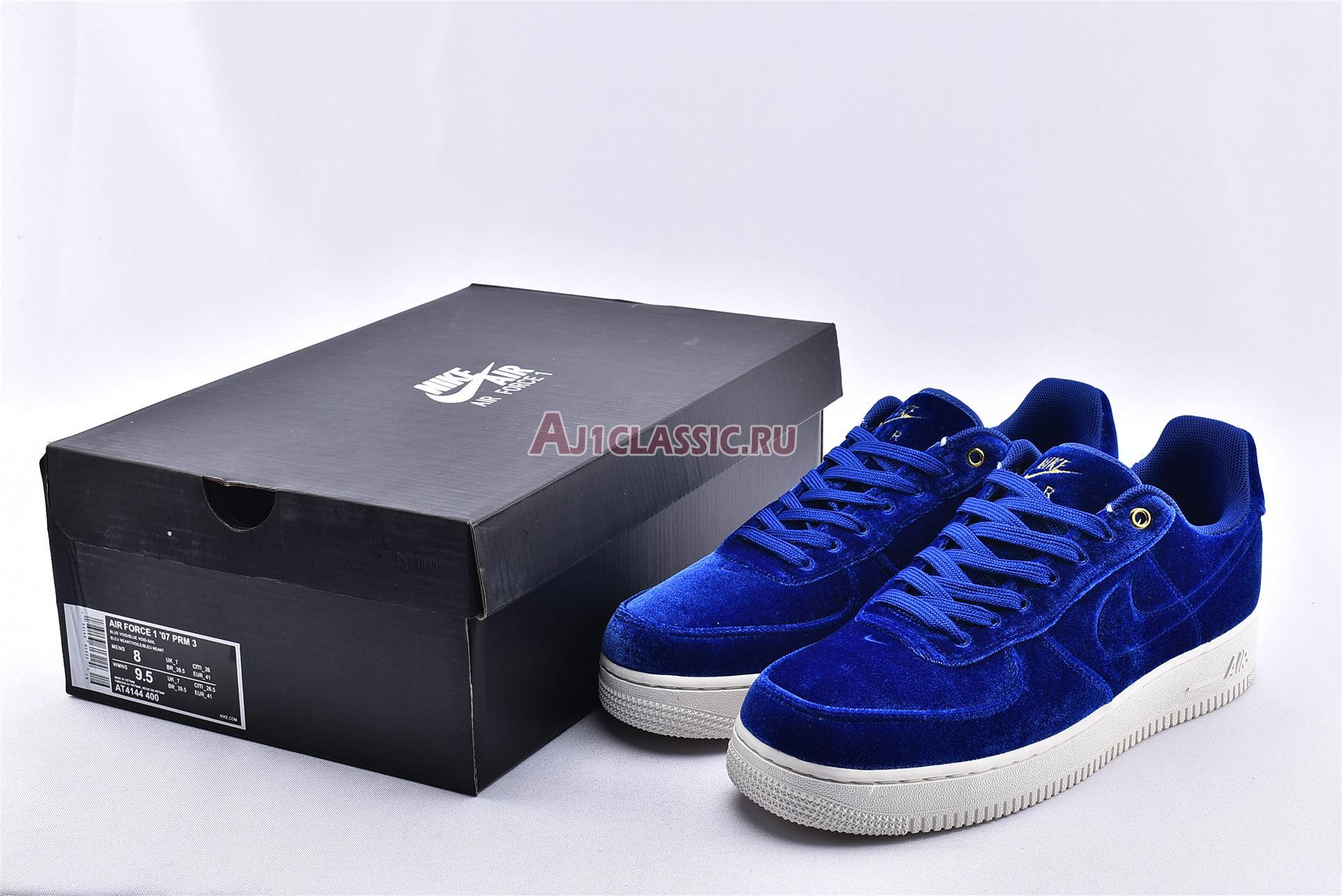 Nike Air Force 1 Low 07 Premium Blue Void AT4144-400 Blue Void/Blue Void-Sail-Metallic Gold Sneakers