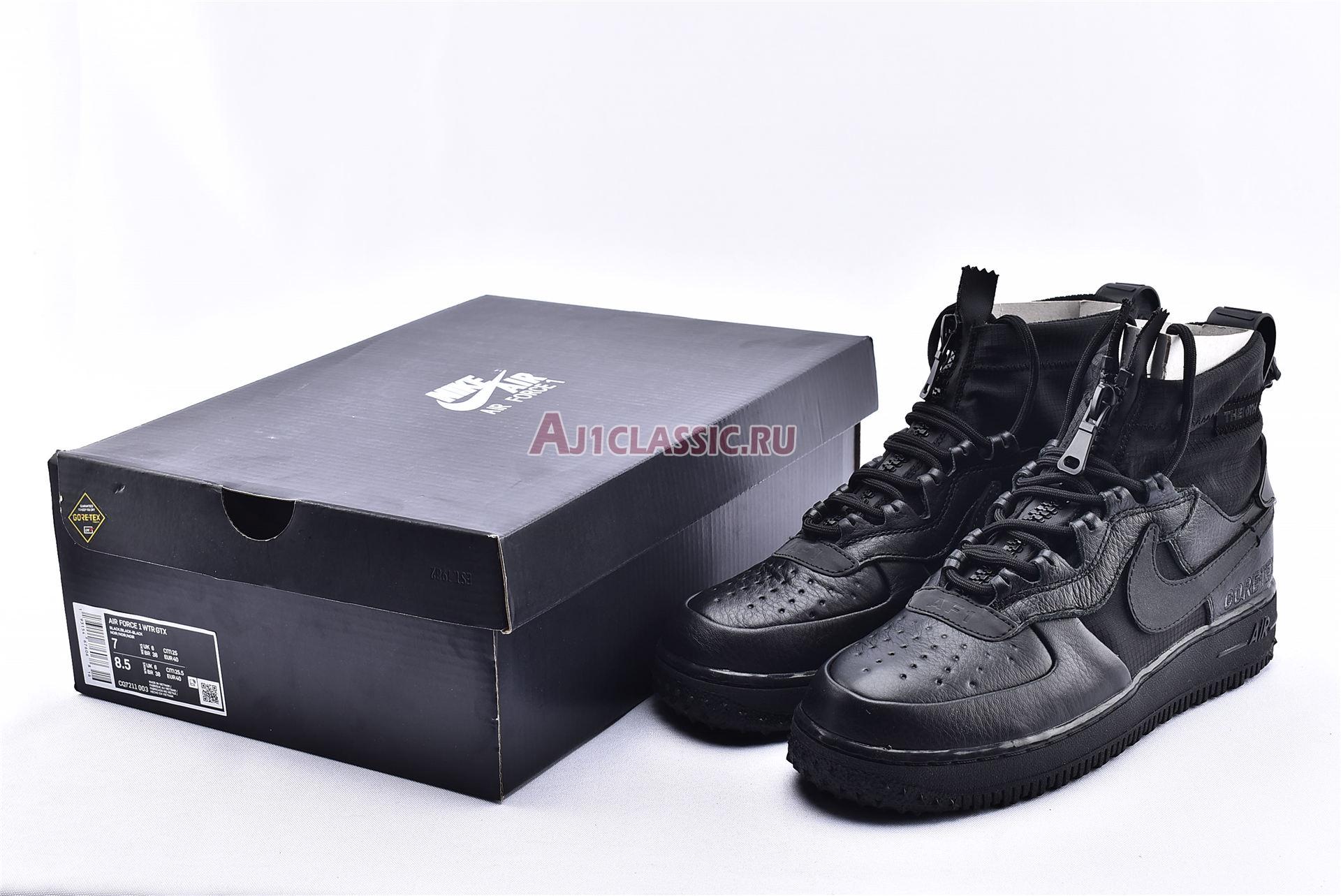 Gore-Tex x Nike Air Force 1 High Triple Black China Exclusive CQ7211-003 Black/Black Sneakers