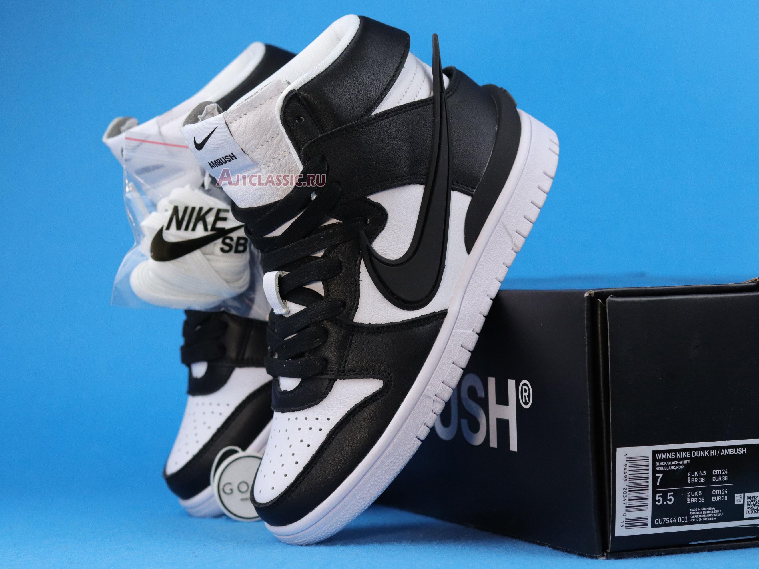 AMBUSH x Nike Dunk High Black CU7544-001 White/Black/Spruce Aura Sneakers