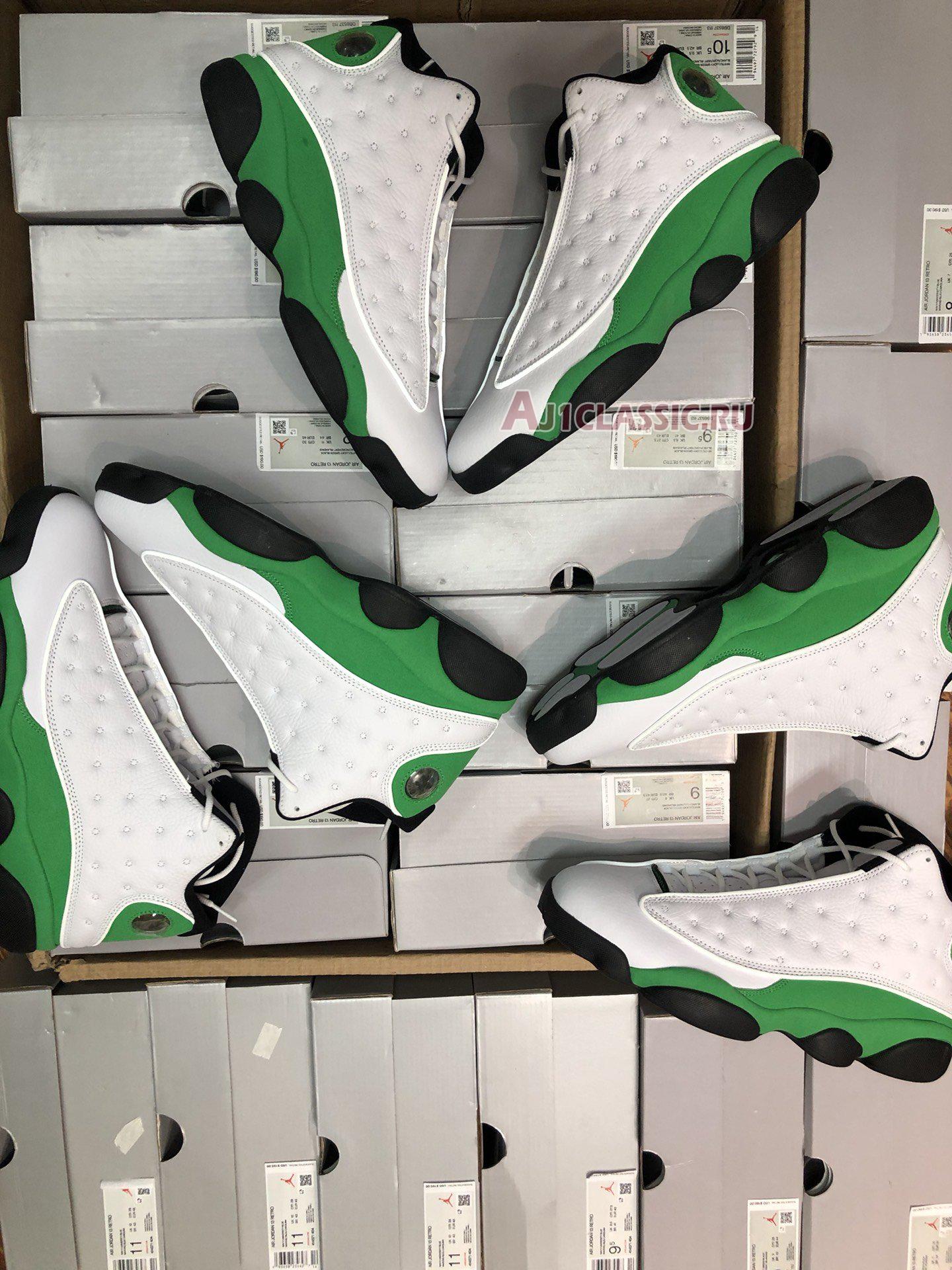 Air Jordan 13 Retro Lucky Green DB6537-113 White/Black/Lucky Green Sneakers