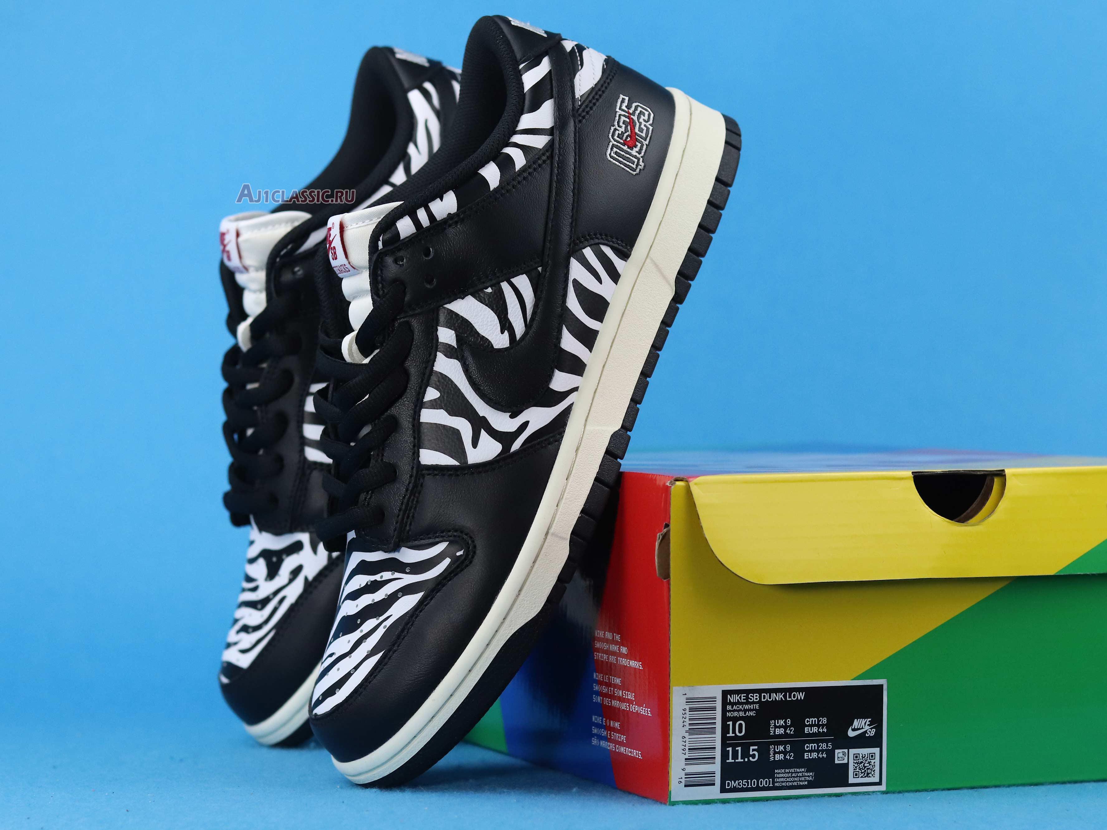 Quartersnacks x Nike Dunk Low SB Little Debbies Zebra Cakes DM3510-001 Black/White Sneakers