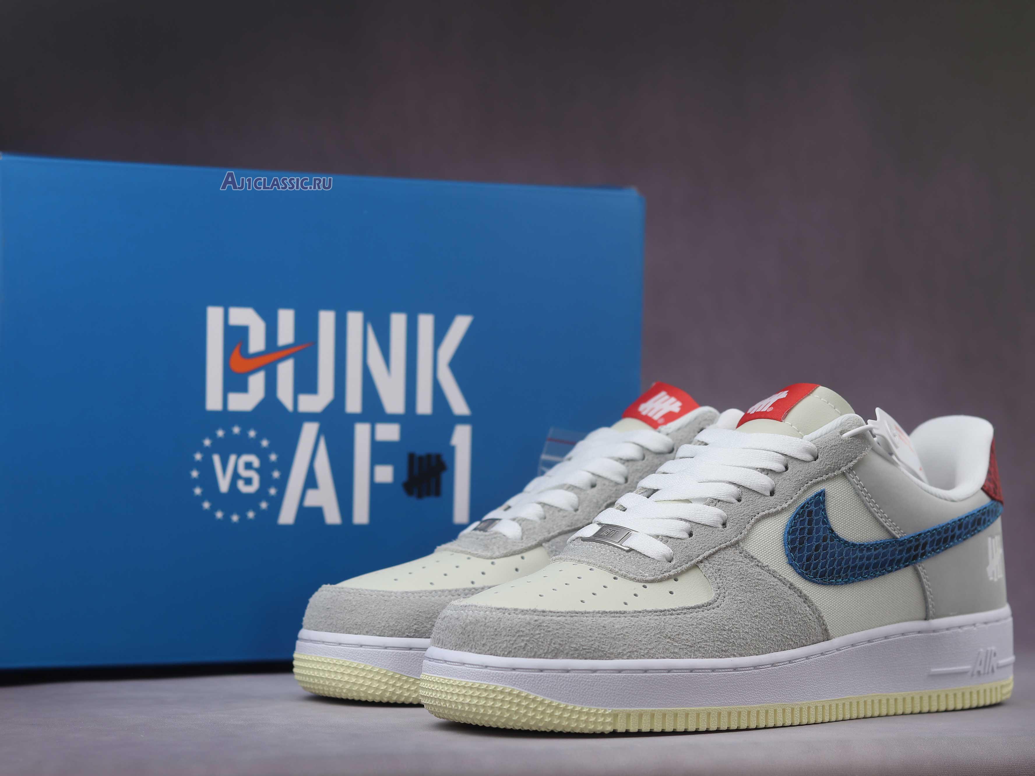 Undefeated x Air Force 1 Low 5 On It DM8461-001 Grey Fog/Imperial Blue Sneakers